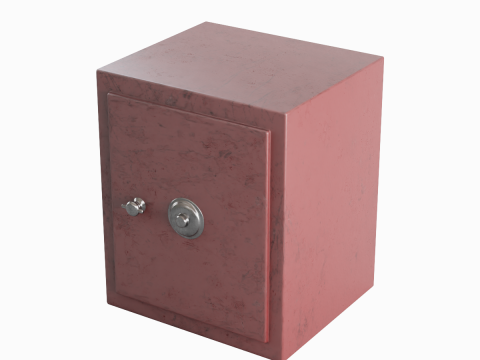 Steel Safe 05 3D Model
