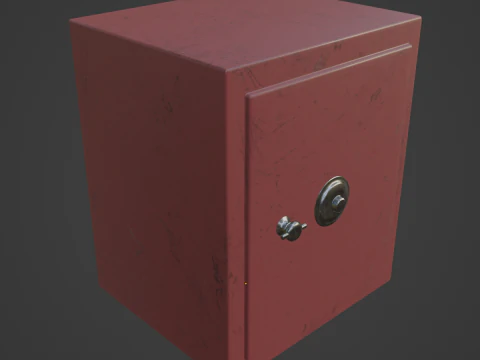 Steel Safe 05 3D Model
