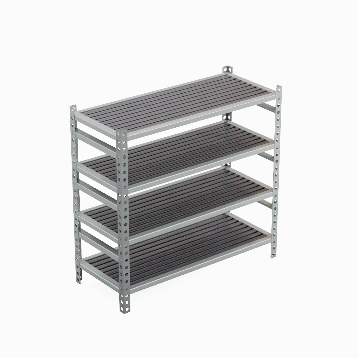Metal Shelf B 01 3D Model .c4d .max .obj .3ds .fbx .stl .blend 