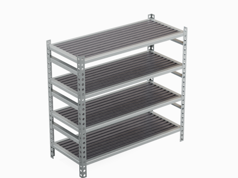 Metal Shelf B 01 3D 모델