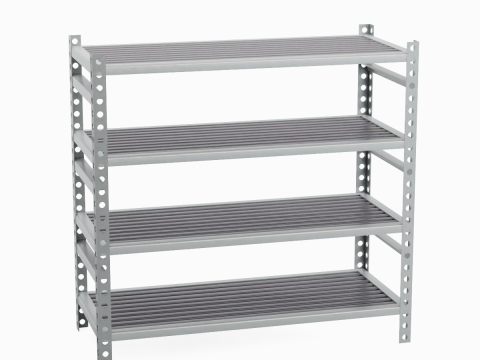 Metal Shelf B 01 3D Model