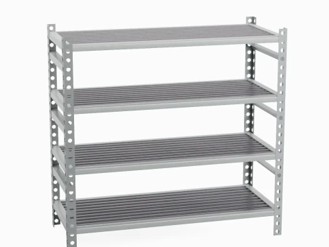 Metal Shelf B 01 3D Model