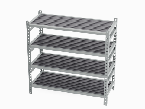 Metal Shelf B 01 3D Model