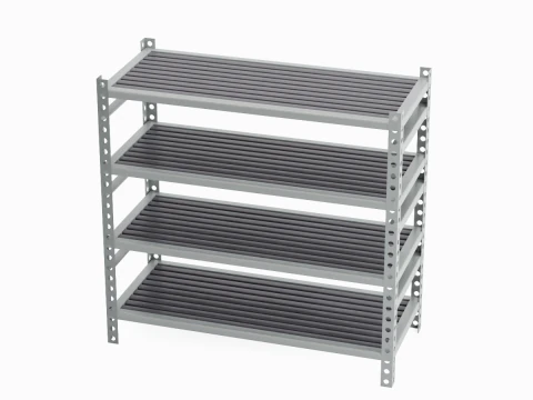 Metal Shelf B 01 3D Model