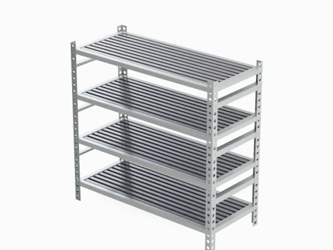 Metal Shelf B 01 3D Model