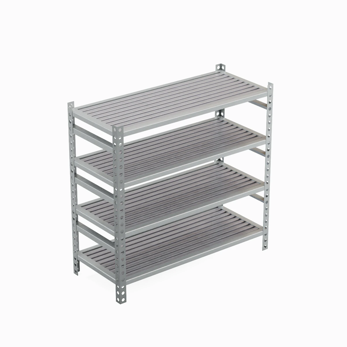 Metal Shelf B 02 3D Model .c4d .max .obj .3ds .fbx .stl .blend