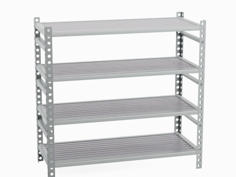 Metal Shelf B 02 3D Model
