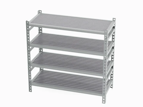 Metal Shelf B 02 3D Model
