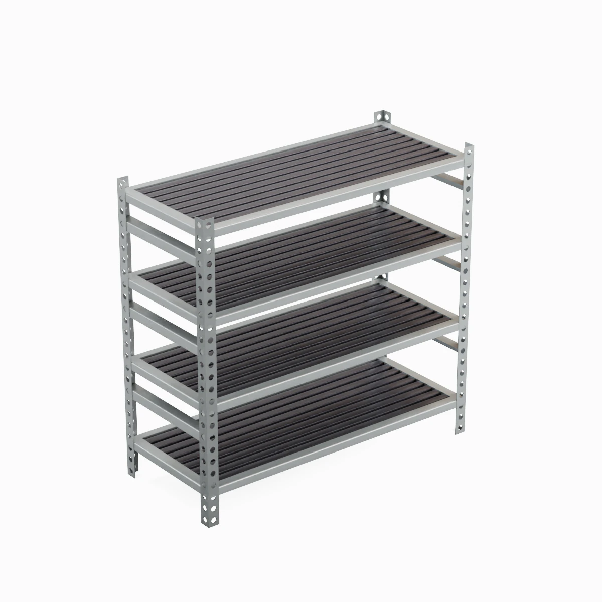 Metal Shelf B 03 3D Model .c4d .max .obj .3ds .fbx .stl .blend