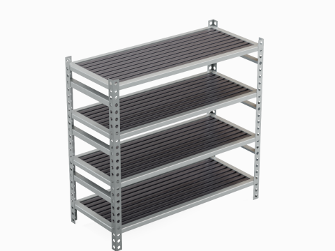 Metal Shelf B 03 Model 3D