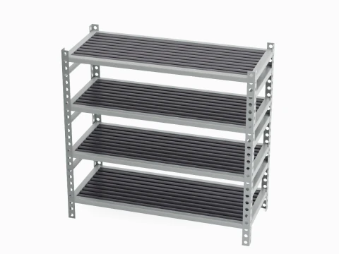 Metal Shelf B 03 3D Model