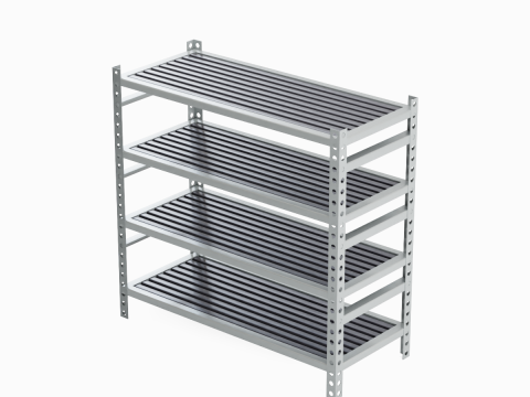 Metal Shelf B 03 Modèle 3D