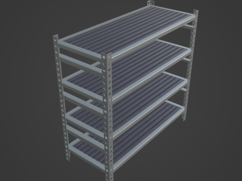 Metal Shelf B 03 Modèle 3D