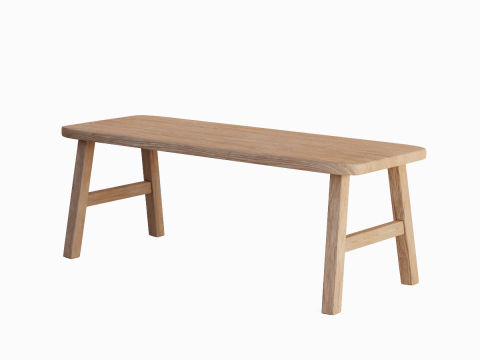 Wooden Bench 01 3D Model