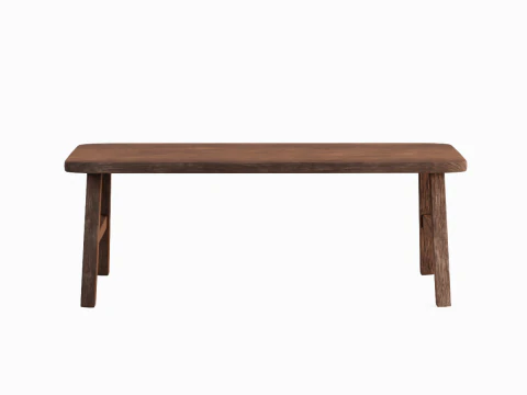Wooden Bench 02 3D Model