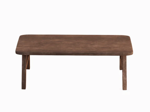 Wooden Bench 02 3D Model