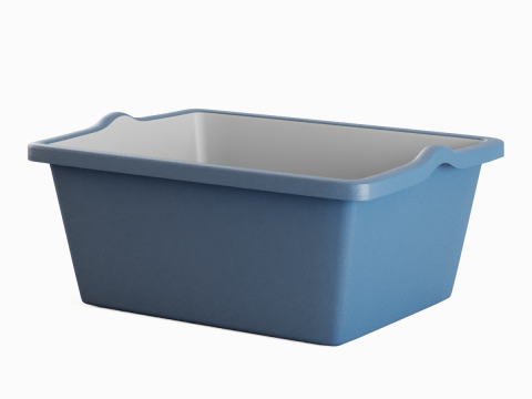 Simple Plastic Wash Basin C 01 3D 모델