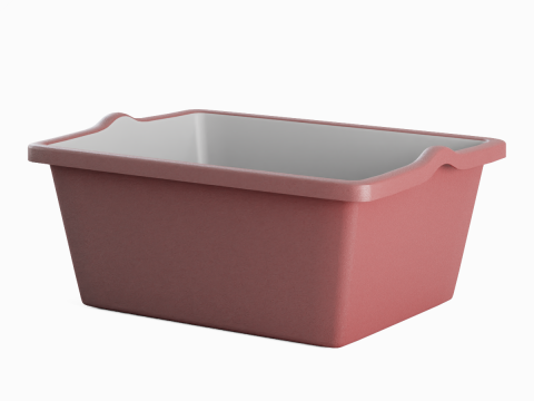 Simple Plastic Wash Basin C 02 3D Model