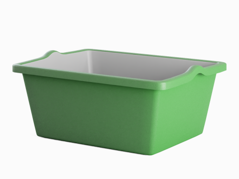 Simple Plastic Wash Basin C 03 3D मॉडल