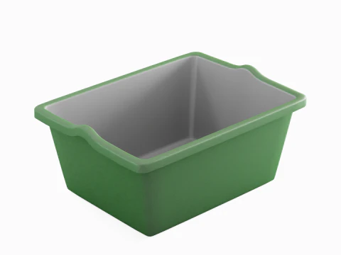 Simple Plastic Wash Basin C 03 3D Model