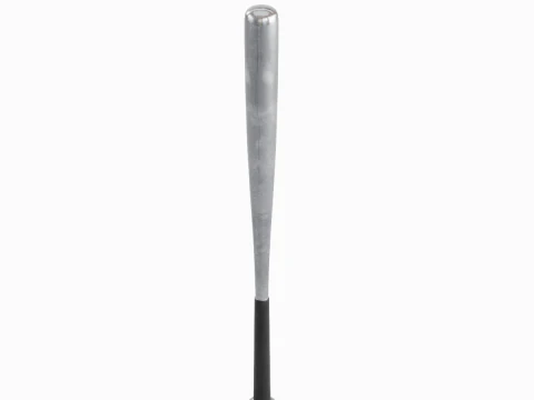 Steel Baseball Bat 01 3D Model