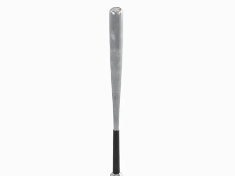 Steel Baseball Bat 01 3D Model
