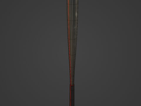 Steel Baseball Bat 01 Modelo 3D