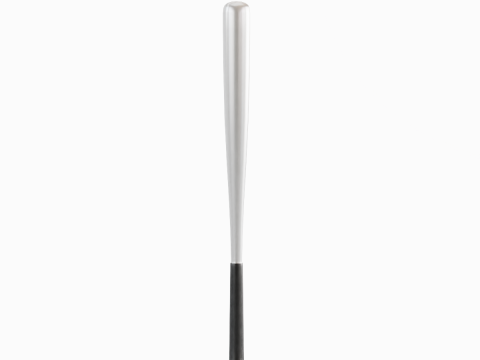 Steel Baseball Bat 02 3D-Modell