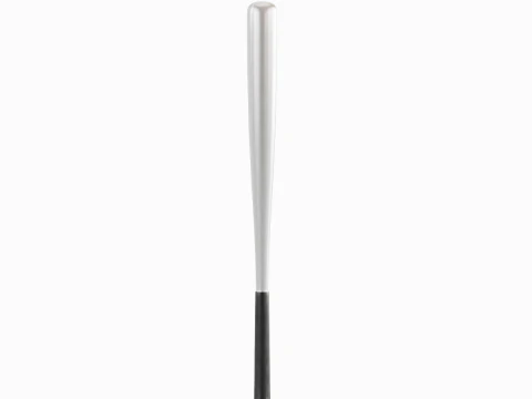 Steel Baseball Bat 02 3D Model