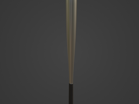 Steel Baseball Bat 02 3D-Modell