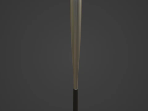 Steel Baseball Bat 02 3D Model