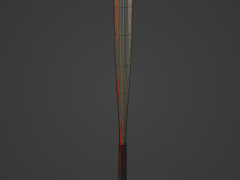 Steel Baseball Bat 02 3D-Modell