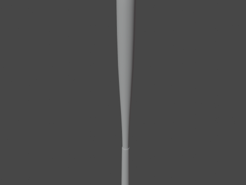 Steel Baseball Bat 02 3D-Modell