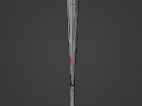 Steel Baseball Bat 02 3D-Modell