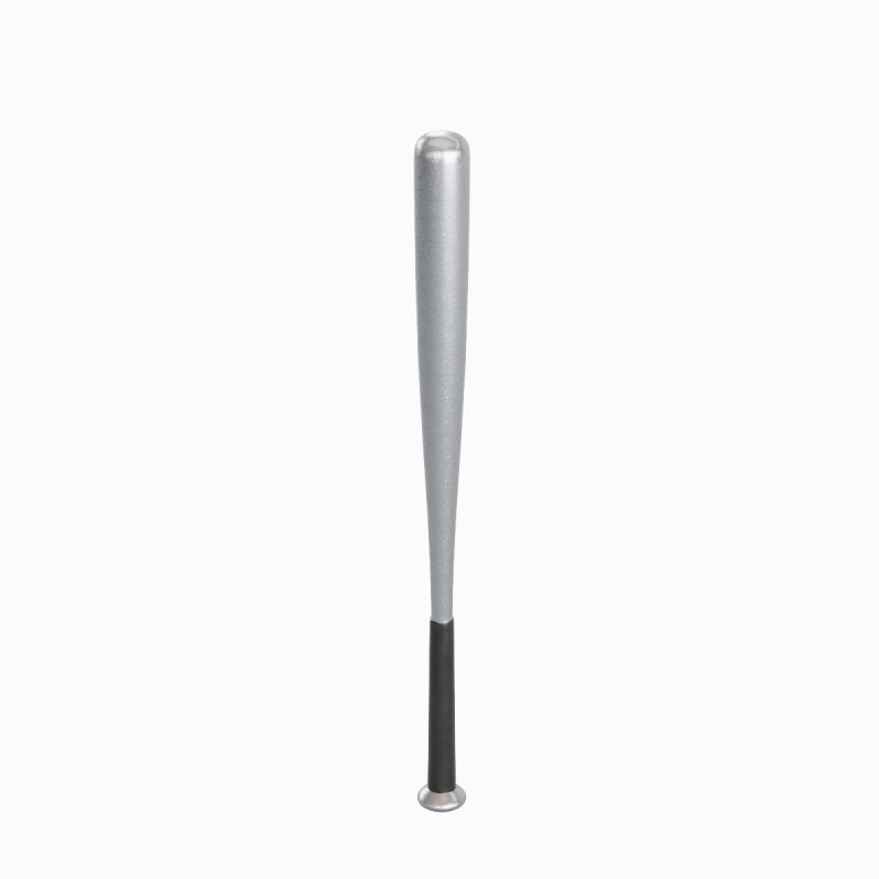 Steel Baseball Bat 03 3D Model .c4d .max .obj .3ds .fbx .stl .blend