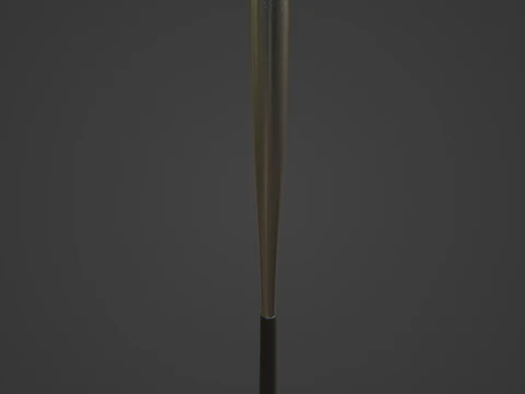 Steel Baseball Bat 03 3D Model