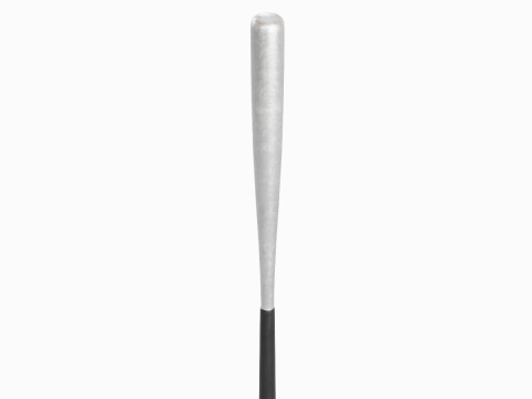 Steel Baseball Bat 04 3D Model