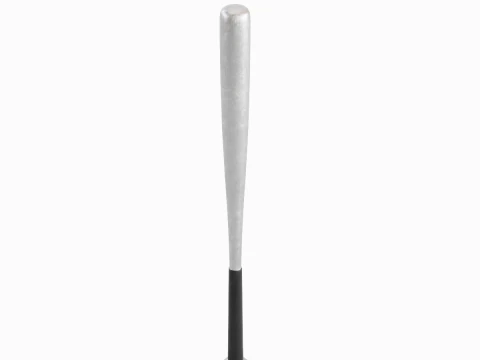Steel Baseball Bat 04 3D Model