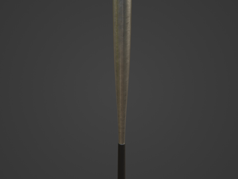 Steel Baseball Bat 04 3D Модель