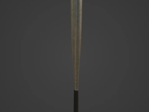 Steel Baseball Bat 04 3D Model