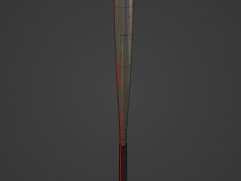 Steel Baseball Bat 04 3D Модель