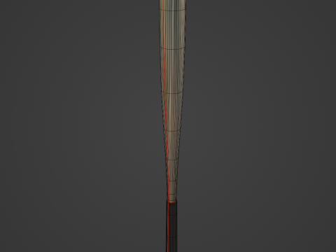 Aluminium Baseball Bat 3Dモデル