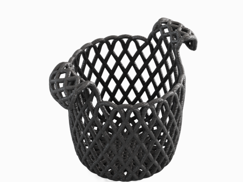 Wicker Basket B 01 3D Model