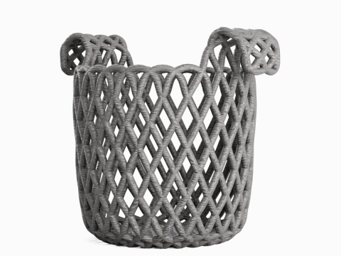 Wicker Basket B 03 3D Model