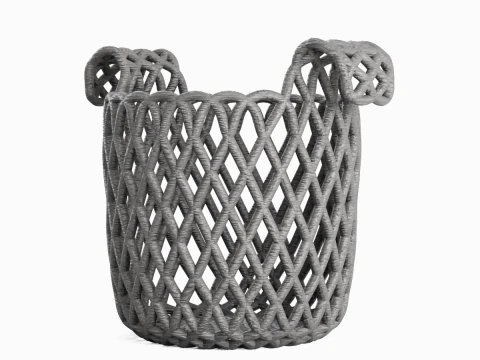 Wicker Basket B 03 3D Model