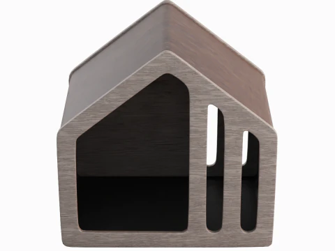 Дерев'яна собача будка 01 3D Модель