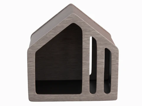 Wooden Doghouse 01 3D Model