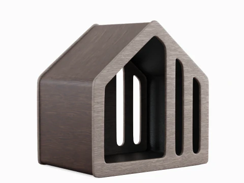 Wooden Doghouse 01 3D Model