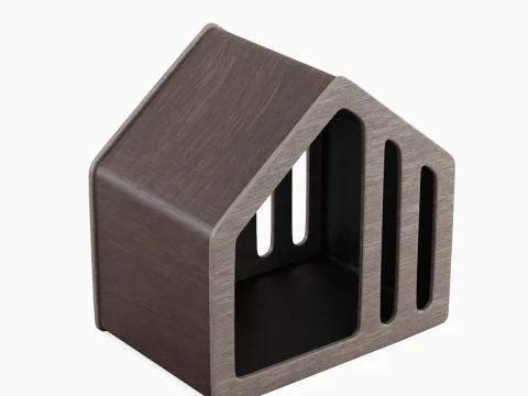 Wooden Doghouse 01 3D Model