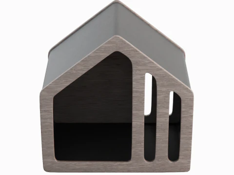 Деревянная будка 02 3D Модель